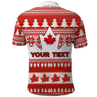 Custom Canada Christmas Polo Shirt Maple Leaf Unique Style - Wonder Print Shop