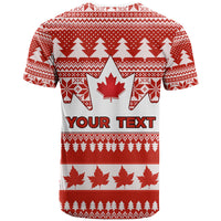 Custom Canada Christmas T Shirt Maple Leaf Unique Style - Wonder Print Shop
