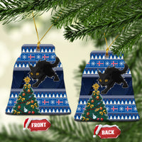 Iceland Christmas Ceramic Ornament Yule Cat With Xmas Tree - Wonder Print Shop
