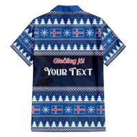 Custom Iceland Christmas Family Matching Puletasi Dress and Hawaiian Shirt Yule Cat With Xmas Tree - Wonder Print Shop