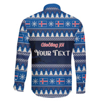 Custom Iceland Christmas Family Matching Tank Maxi Dress and Hawaiian Shirt Yule Cat With Xmas Tree - Wonder Print Shop