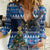 Custom Iceland Christmas Women Casual Shirt Yule Cat With Xmas Tree - Wonder Print Shop