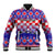 Custom Croatia Christmas Baseball Jacket Sretan Bozic Croatian Embroidery Patterns - Wonder Print Shop