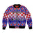 Custom Croatia Christmas Bomber Jacket Sretan Bozic Croatian Embroidery Patterns - Wonder Print Shop