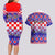 Custom Croatia Christmas Couples Matching Long Sleeve Bodycon Dress and Hawaiian Shirt Sretan Bozic Croatian Embroidery Patterns - Wonder Print Shop
