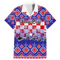 Custom Croatia Christmas Family Matching Mermaid Dress and Hawaiian Shirt Sretan Bozic Croatian Embroidery Patterns - Wonder Print Shop