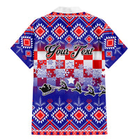 Custom Croatia Christmas Family Matching Mermaid Dress and Hawaiian Shirt Sretan Bozic Croatian Embroidery Patterns - Wonder Print Shop