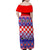 Custom Croatia Christmas Family Matching Off Shoulder Maxi Dress and Hawaiian Shirt Sretan Bozic Croatian Embroidery Patterns - Wonder Print Shop