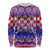 Custom Croatia Christmas Long Sleeve Shirt Sretan Bozic Croatian Embroidery Patterns - Wonder Print Shop