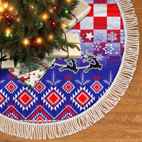 Croatia Christmas Tree Skirt Sretan Bozic Croatian Embroidery Patterns - Wonder Print Shop