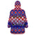 Custom Croatia Christmas Wearable Blanket Hoodie Sretan Bozic Croatian Embroidery Patterns - Wonder Print Shop