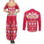 Custom Poland Christmas Couples Matching Summer Maxi Dress and Long Sleeve Button Shirt Wesolych Swiat Polish Eagle - Wonder Print Shop