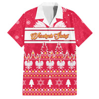 Custom Poland Christmas Family Matching Long Sleeve Bodycon Dress and Hawaiian Shirt Wesolych Swiat Polish Eagle - Wonder Print Shop