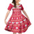 Custom Poland Christmas Kid Short Sleeve Dress Wesolych Swiat Polish Eagle - Wonder Print Shop