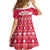 Custom Poland Christmas Kid Short Sleeve Dress Wesolych Swiat Polish Eagle - Wonder Print Shop