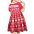 Custom Poland Christmas Kid Short Sleeve Dress Wesolych Swiat Polish Eagle - Wonder Print Shop