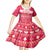 Custom Poland Christmas Kid Short Sleeve Dress Wesolych Swiat Polish Eagle - Wonder Print Shop