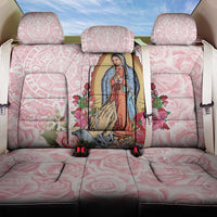 Virgen de Guadalupe Back Car Seat Cover Rose Flower Mexican Aztec Pattern - Wonder Print Shop