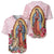Virgen de Guadalupe Baseball Jersey Rose Flower Mexican Aztec Pattern - Wonder Print Shop