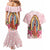 Virgen de Guadalupe Couples Matching Mermaid Dress and Hawaiian Shirt Rose Flower Mexican Aztec Pattern - Wonder Print Shop