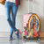 Virgen de Guadalupe Luggage Cover Rose Flower Mexican Aztec Pattern - Wonder Print Shop