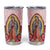 Virgen de Guadalupe Tumbler Cup Rose Flower Mexican Aztec Pattern - Wonder Print Shop