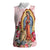 Virgen de Guadalupe Women Sleeveless Polo Shirt Rose Flower Mexican Aztec Pattern - Wonder Print Shop