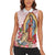 Virgen de Guadalupe Women Sleeveless Polo Shirt Rose Flower Mexican Aztec Pattern - Wonder Print Shop