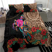 Las Posadas Bedding Set Pinata With Mexican Aztec Circle - Wonder Print Shop