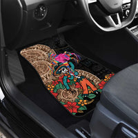 Las Posadas Car Mats Pinata With Mexican Aztec Circle - Wonder Print Shop