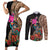 Las Posadas Couples Matching Short Sleeve Bodycon Dress and Long Sleeve Button Shirt Pinata With Mexican Aztec Circle - Wonder Print Shop