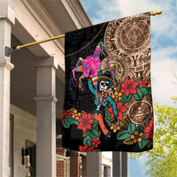 Las Posadas Garden Flag Pinata With Mexican Aztec Circle - Wonder Print Shop