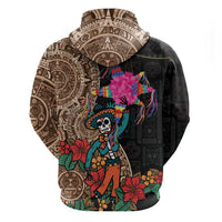 Las Posadas Hoodie Pinata With Mexican Aztec Circle - Wonder Print Shop