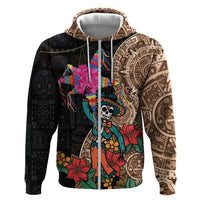 Las Posadas Hoodie Pinata With Mexican Aztec Circle - Wonder Print Shop