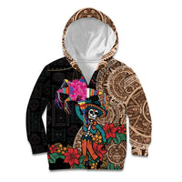 Las Posadas Kid Hoodie Pinata With Mexican Aztec Circle - Wonder Print Shop