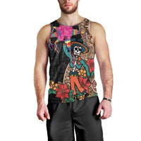 Las Posadas Men Tank Top Pinata With Mexican Aztec Circle - Wonder Print Shop
