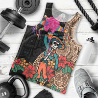 Las Posadas Men Tank Top Pinata With Mexican Aztec Circle - Wonder Print Shop