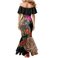 Las Posadas Mermaid Dress Pinata With Mexican Aztec Circle - Wonder Print Shop