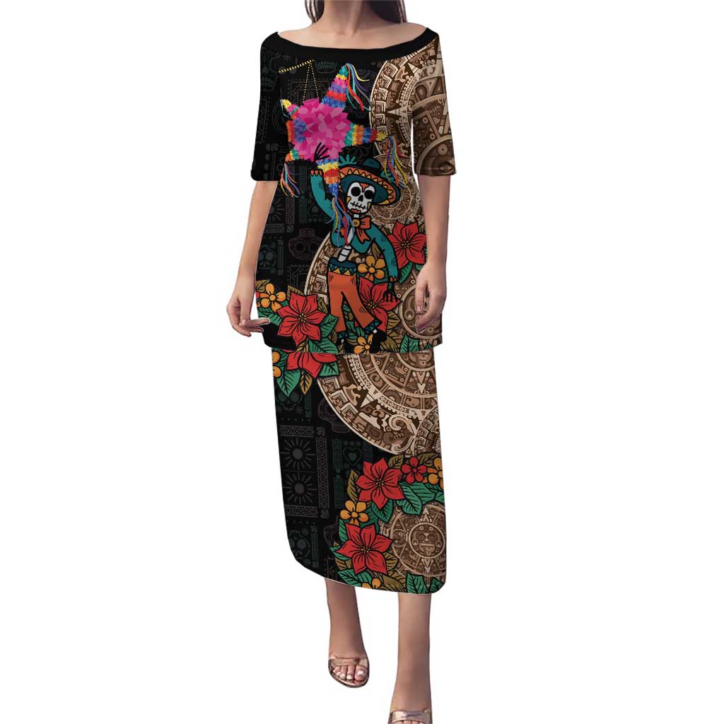 Las Posadas Puletasi Pinata With Mexican Aztec Circle - Wonder Print Shop