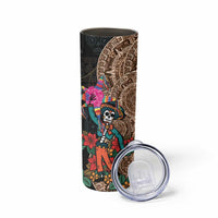 Las Posadas Skinny Tumbler Pinata With Mexican Aztec Circle - Wonder Print Shop