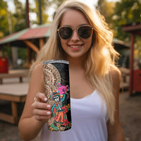 Las Posadas Skinny Tumbler Pinata With Mexican Aztec Circle - Wonder Print Shop