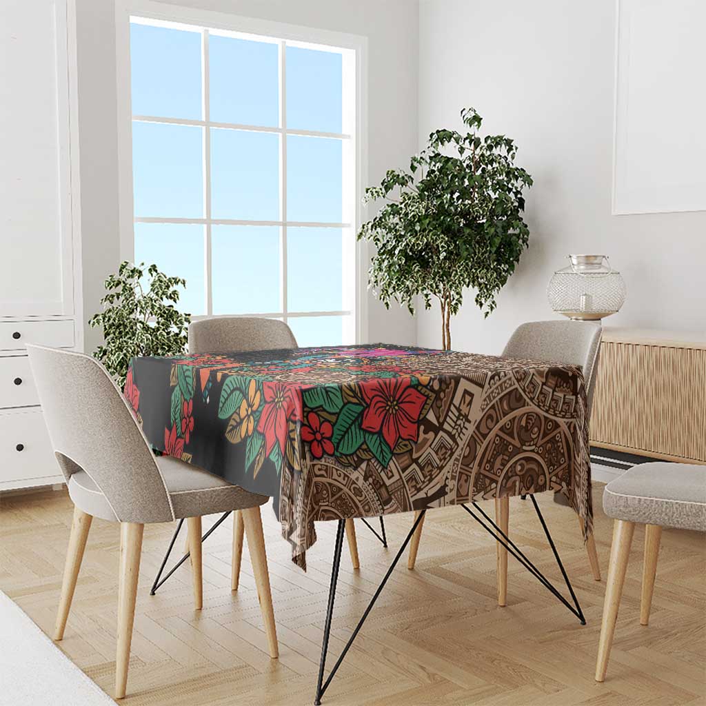 Las Posadas Tablecloth Pinata With Mexican Aztec Circle - Wonder Print Shop