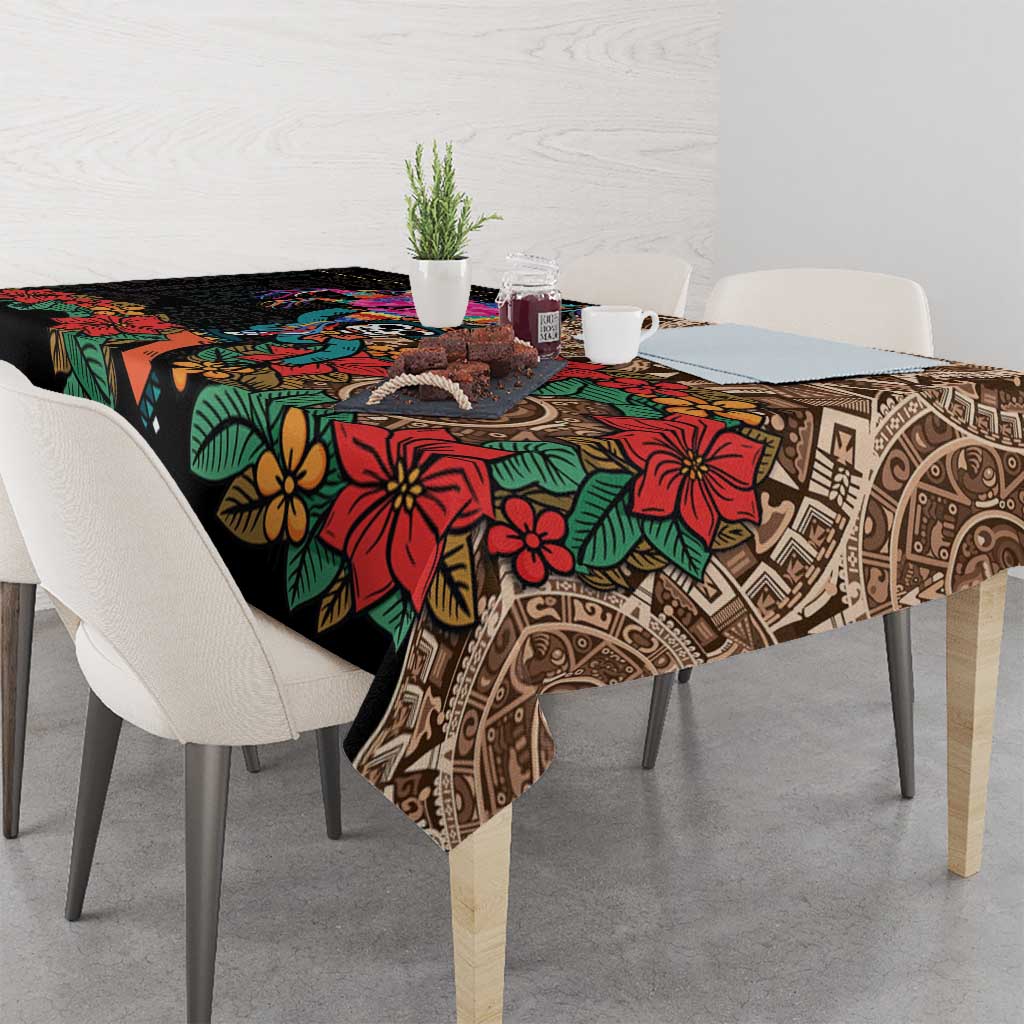 Las Posadas Tablecloth Pinata With Mexican Aztec Circle - Wonder Print Shop