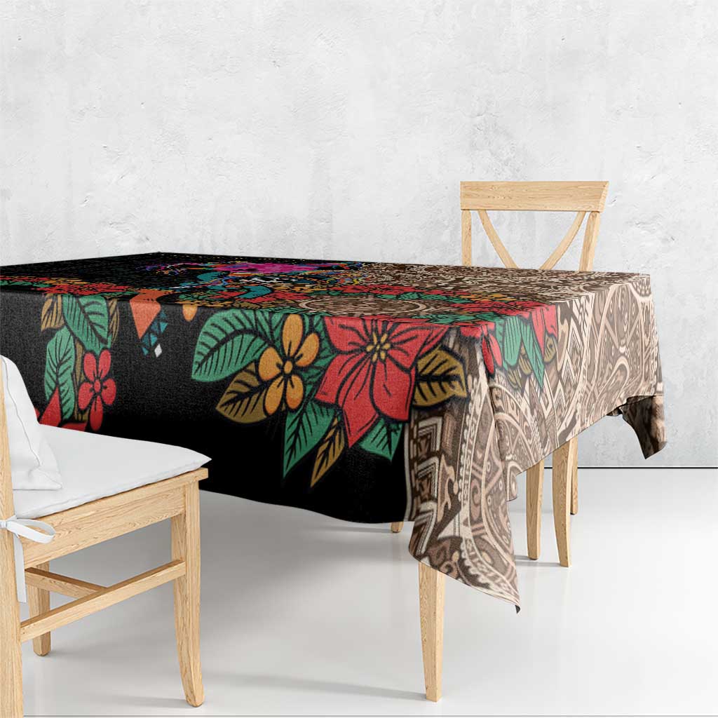 Las Posadas Tablecloth Pinata With Mexican Aztec Circle - Wonder Print Shop