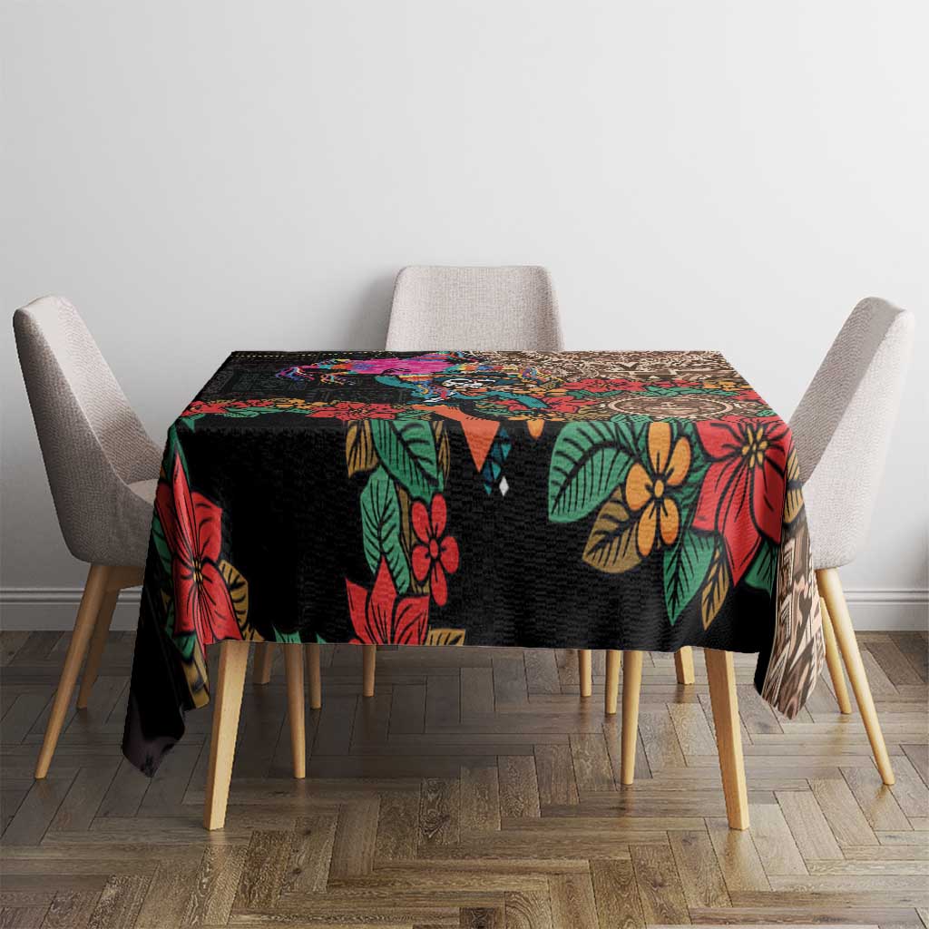 Las Posadas Tablecloth Pinata With Mexican Aztec Circle - Wonder Print Shop