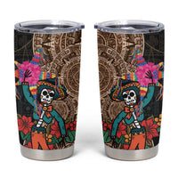 Las Posadas Tumbler Cup Pinata With Mexican Aztec Circle - Wonder Print Shop