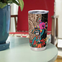Las Posadas Tumbler Cup Pinata With Mexican Aztec Circle - Wonder Print Shop