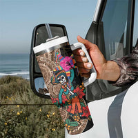 Las Posadas Tumbler With Handle Pinata With Mexican Aztec Circle - Wonder Print Shop