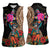 Las Posadas Women Sleeveless Polo Shirt Pinata With Mexican Aztec Circle - Wonder Print Shop