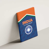 India Cricket Canvas Wall Art The Men In Blue Champions - Wonder Print Shop